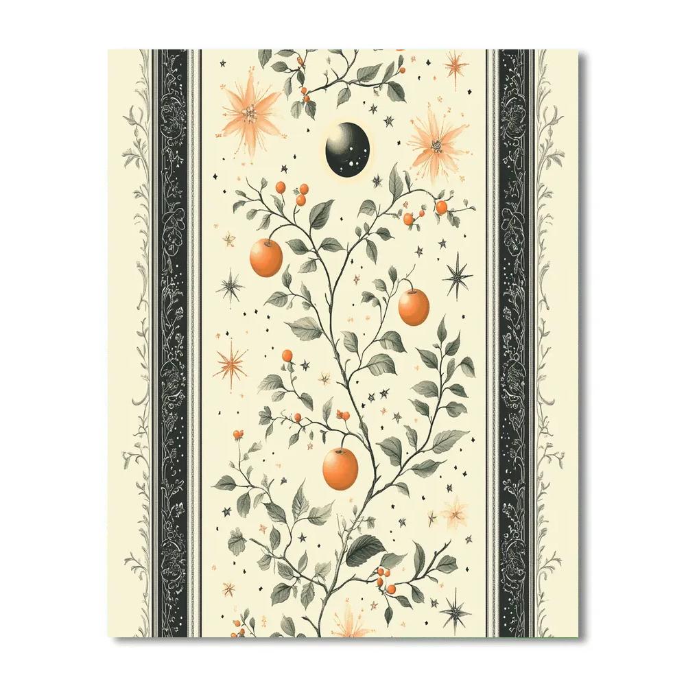 Alphonse Mucha Inspired Celestial Orchard painting number kit