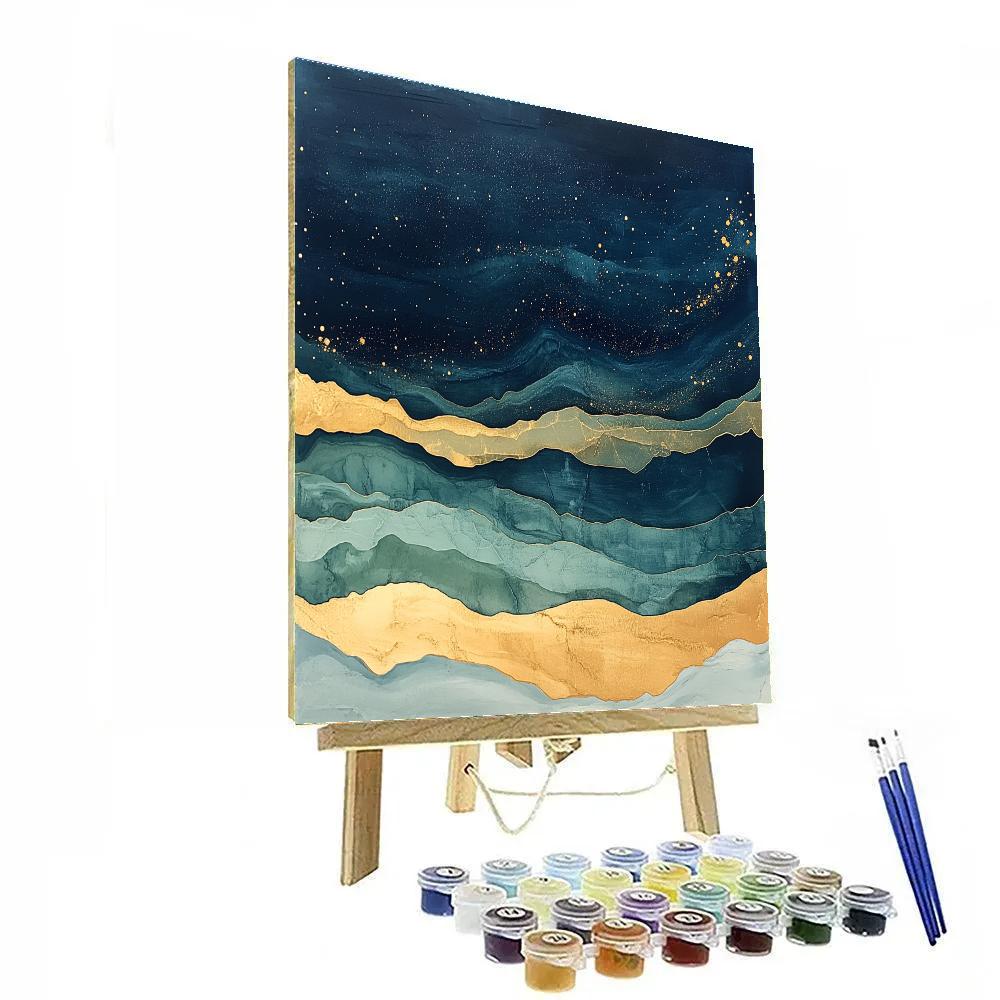 Max Ernst Inspired Celestial Tide DIY paint by numbers