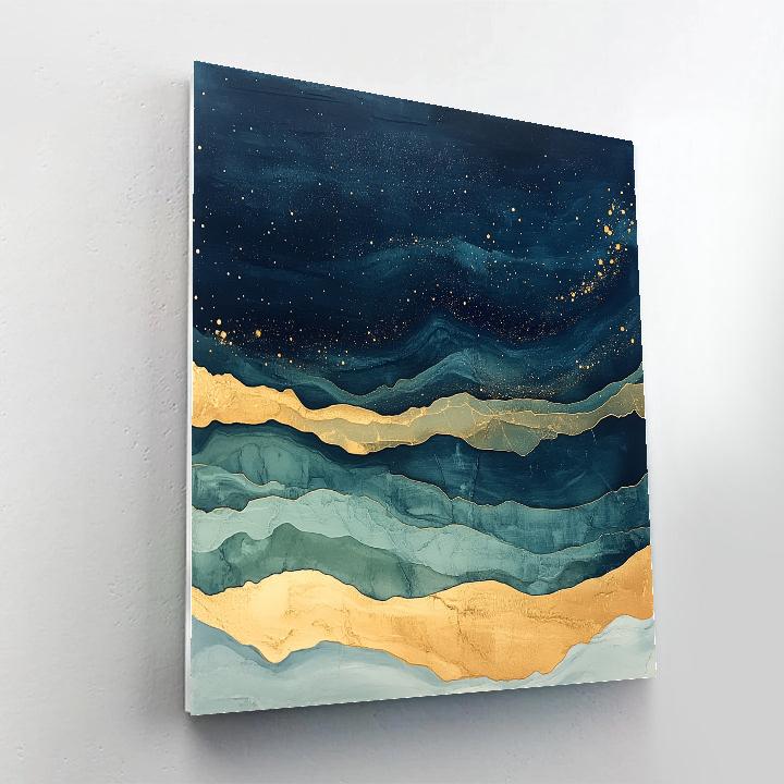 Max Ernst Inspired Celestial Tide DIY paint by numbers