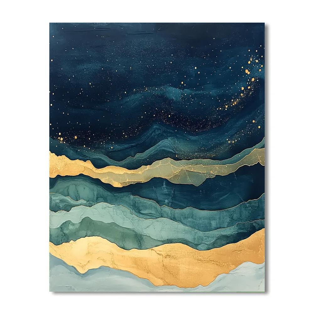 Max Ernst Inspired Celestial Tide DIY paint by numbers