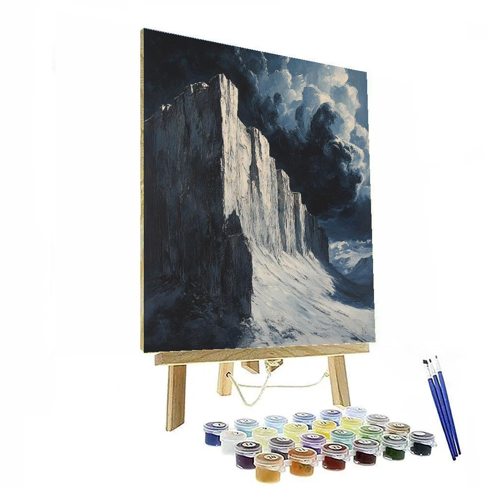 Michelangelo Inspired Stormy Ridge painting number kit
