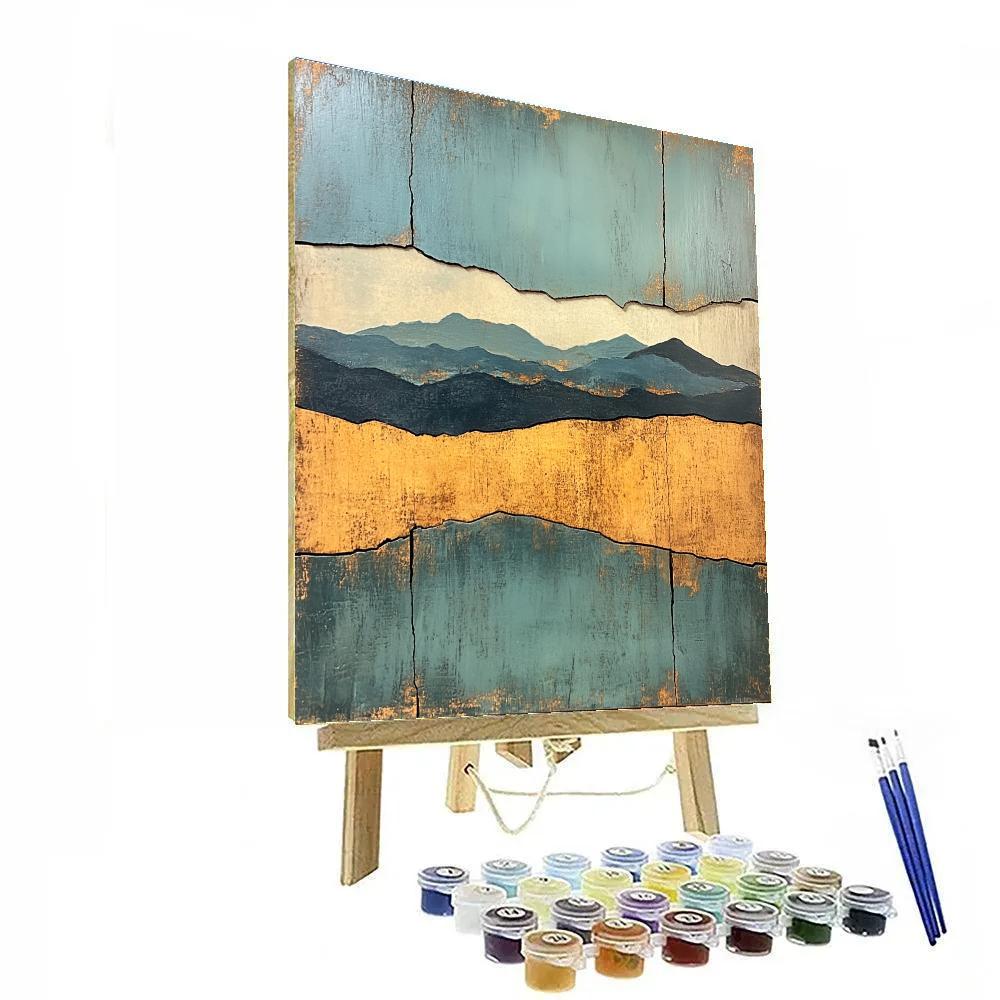 Max Ernst Inspired Fractured Horizon Numbered painting kits