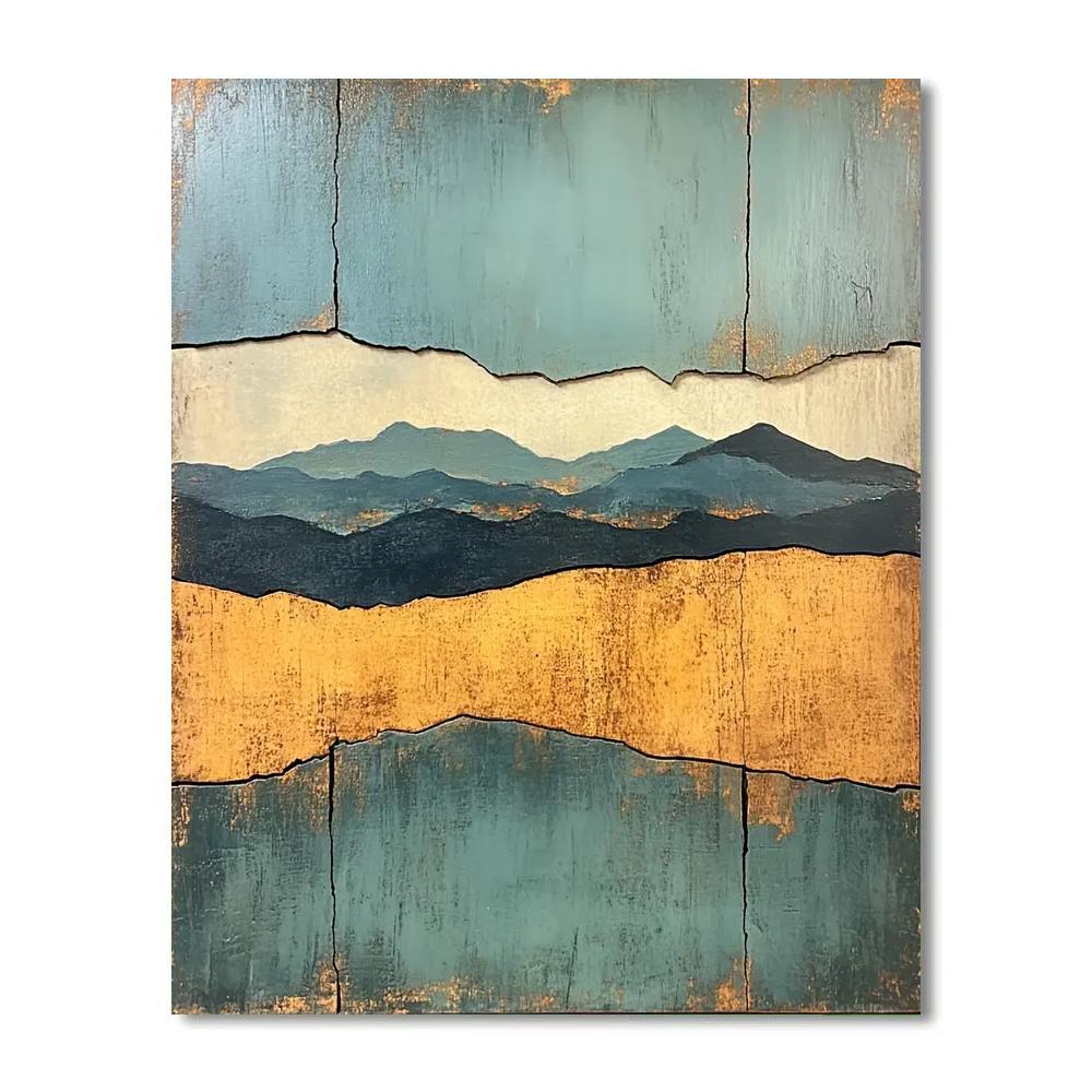 Max Ernst Inspired Fractured Horizon Numbered painting kits