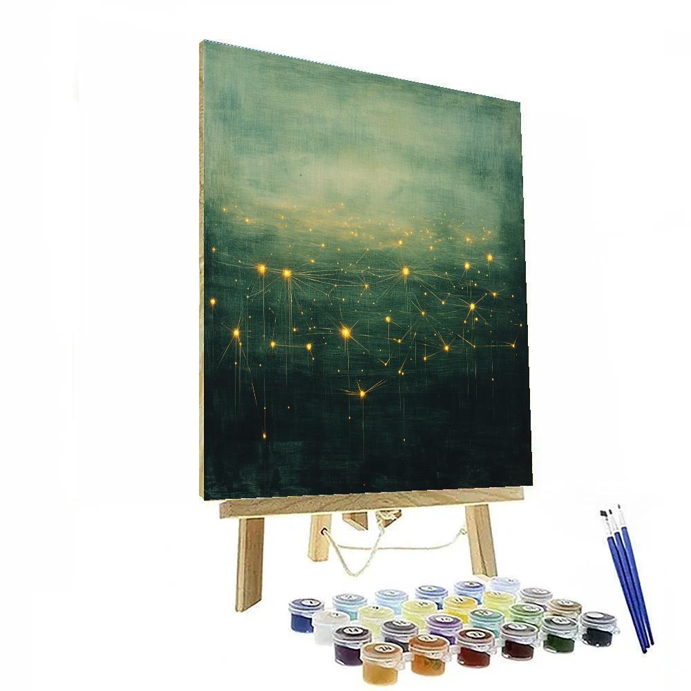 Max Ernst Inspired Whispering Constellations paint by color