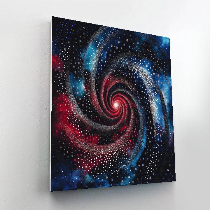 Yayoi Kusama Inspired Cosmic Polka Nebula Painting by numbers kit