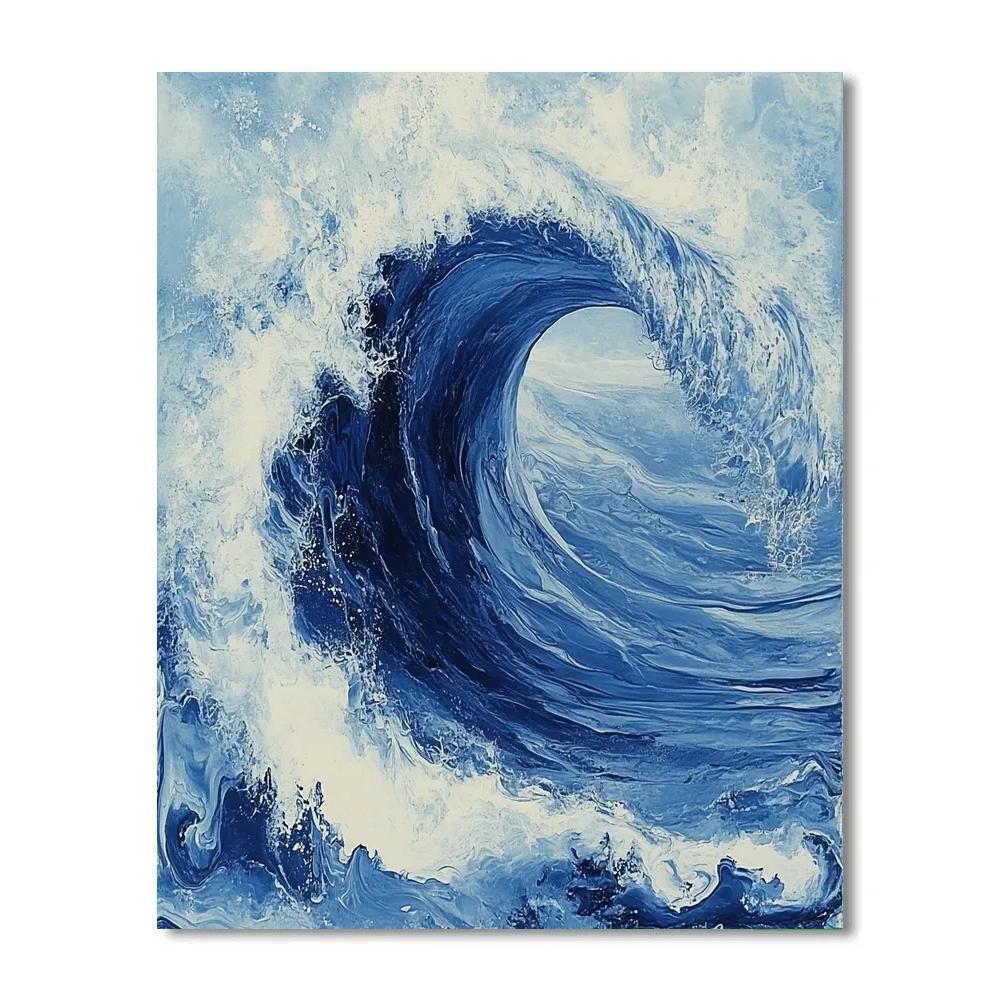 Michelangelo Inspired Windswept Ocean Numbered painting kits