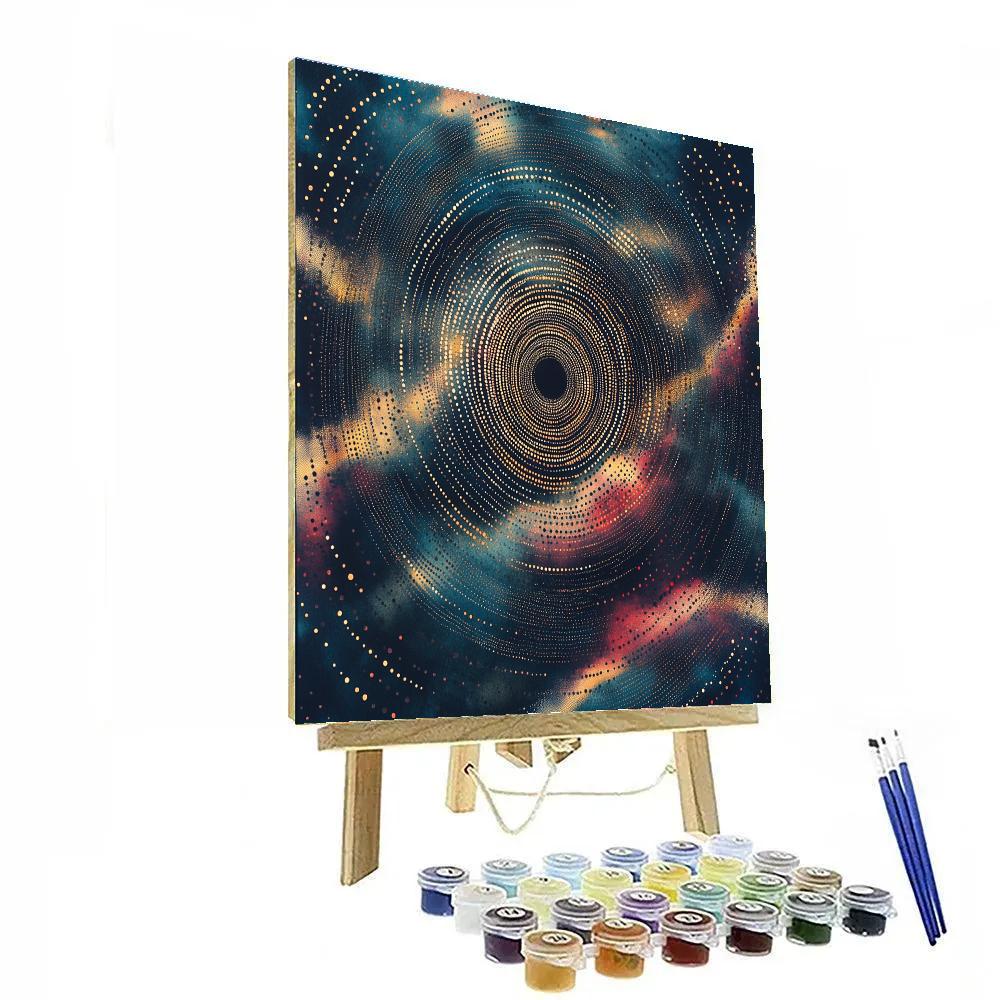 Georges Seurat Inspired Temporal Aurora Clockwork Paint by numbers kits