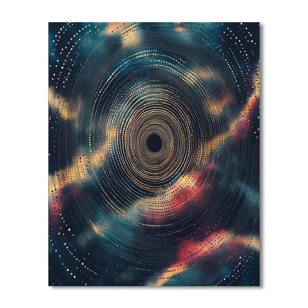 Georges Seurat Inspired Temporal Aurora Clockwork Paint by numbers kits
