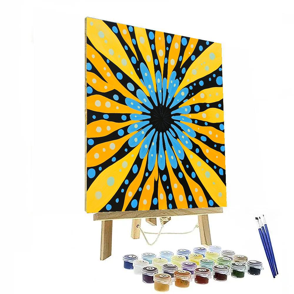 Yayoi Kusama Inspired Infinity Mirror Garden paint by color