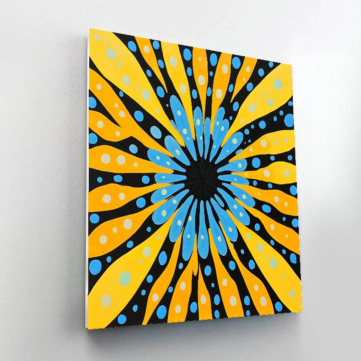 Yayoi Kusama Inspired Infinity Mirror Garden paint by color