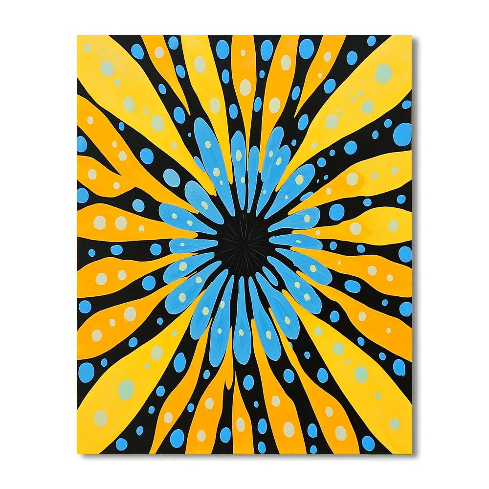 Yayoi Kusama Inspired Infinity Mirror Garden paint by color