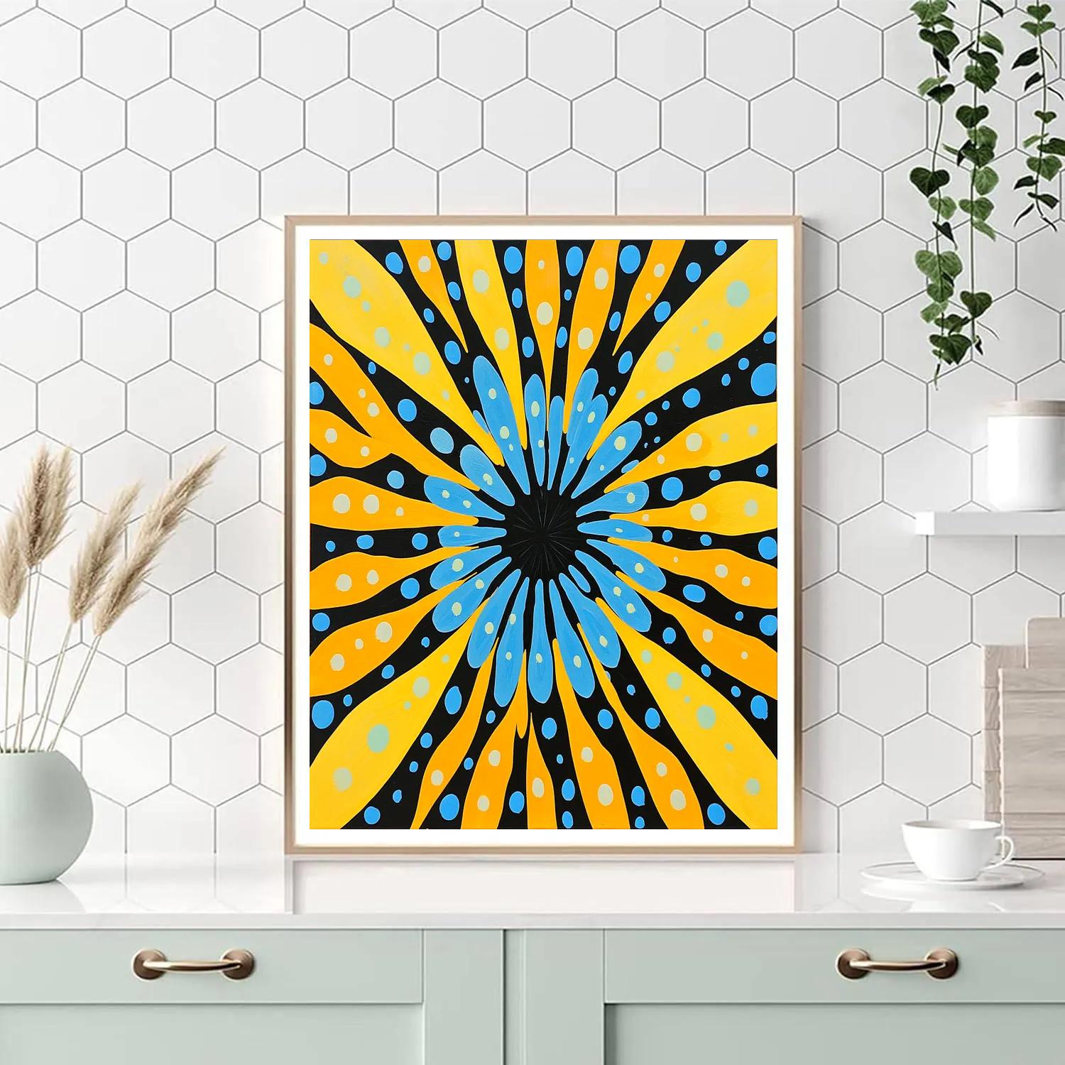 Yayoi Kusama Inspired Infinity Mirror Garden paint by color