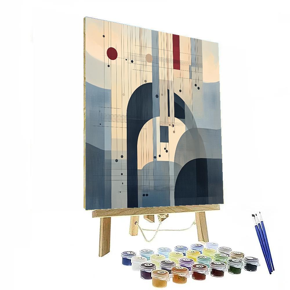 Paul Klee Inspired Acoustic Landscape painting number kit