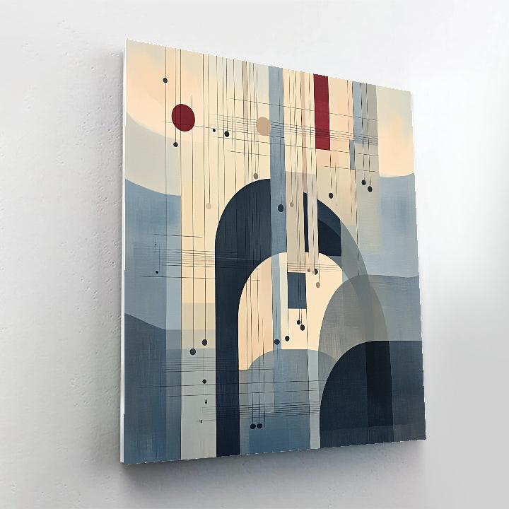 Paul Klee Inspired Acoustic Landscape painting number kit