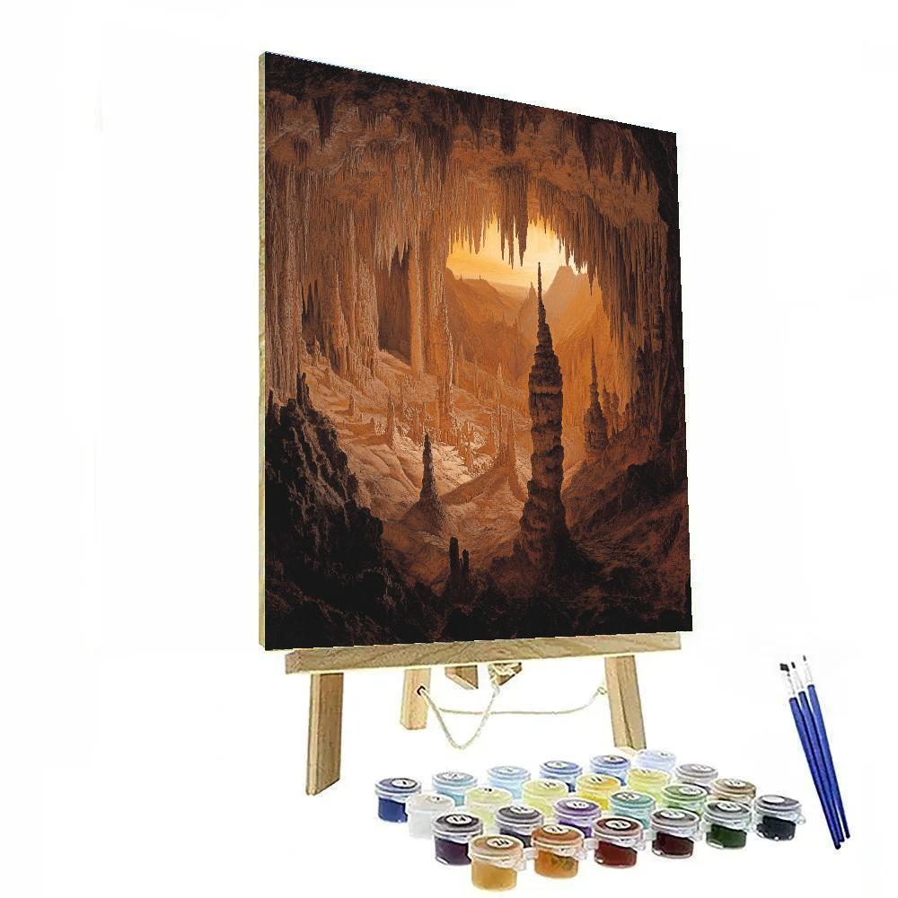 Michelangelo Inspired Forgotten Cavern paint by number