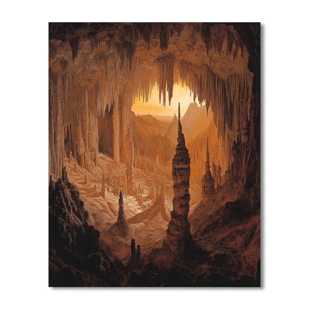 Michelangelo Inspired Forgotten Cavern paint by number