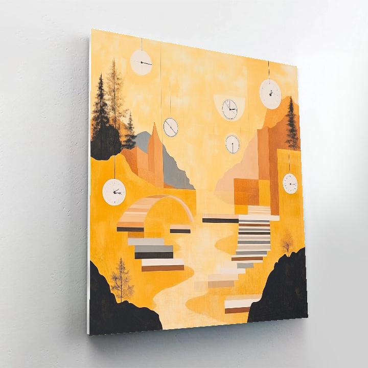 Paul Klee Inspired Time Playground paint by number