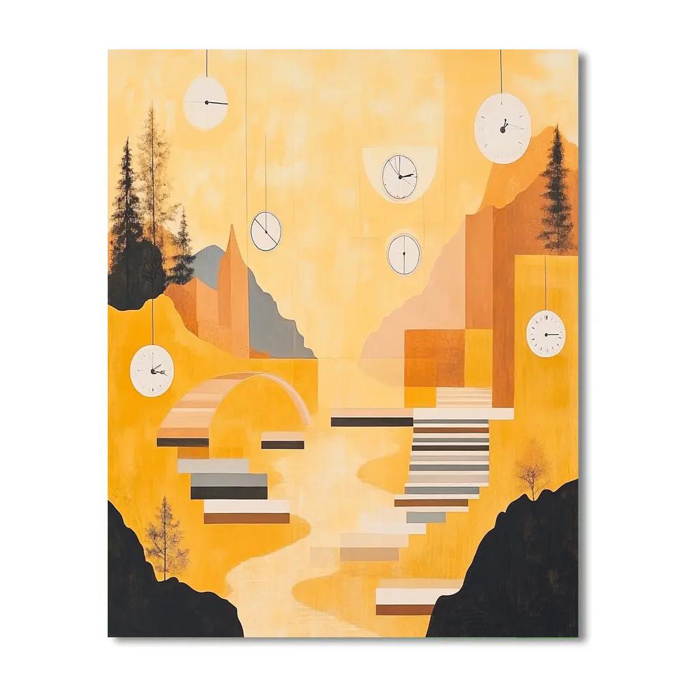 Paul Klee Inspired Time Playground paint by number