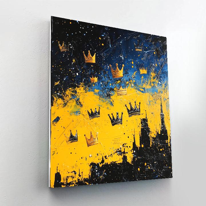 Jean-Michel Basquiat Inspired Crowned Constellations painting number kit