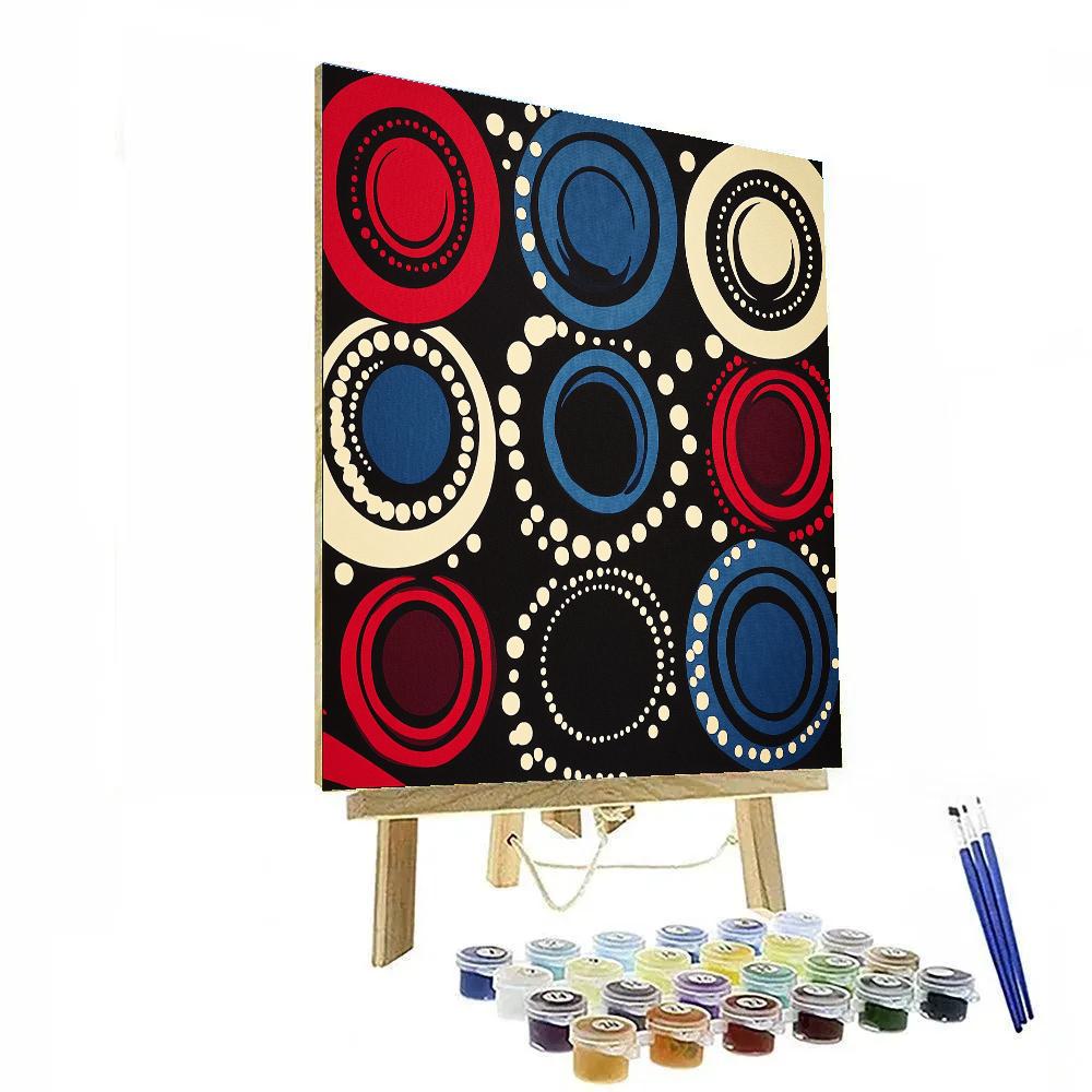 Yayoi Kusama Inspired Mirror Loop Cosmos painting number kit