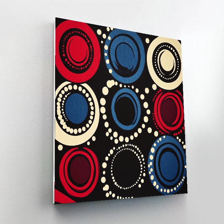 Yayoi Kusama Inspired Mirror Loop Cosmos painting number kit