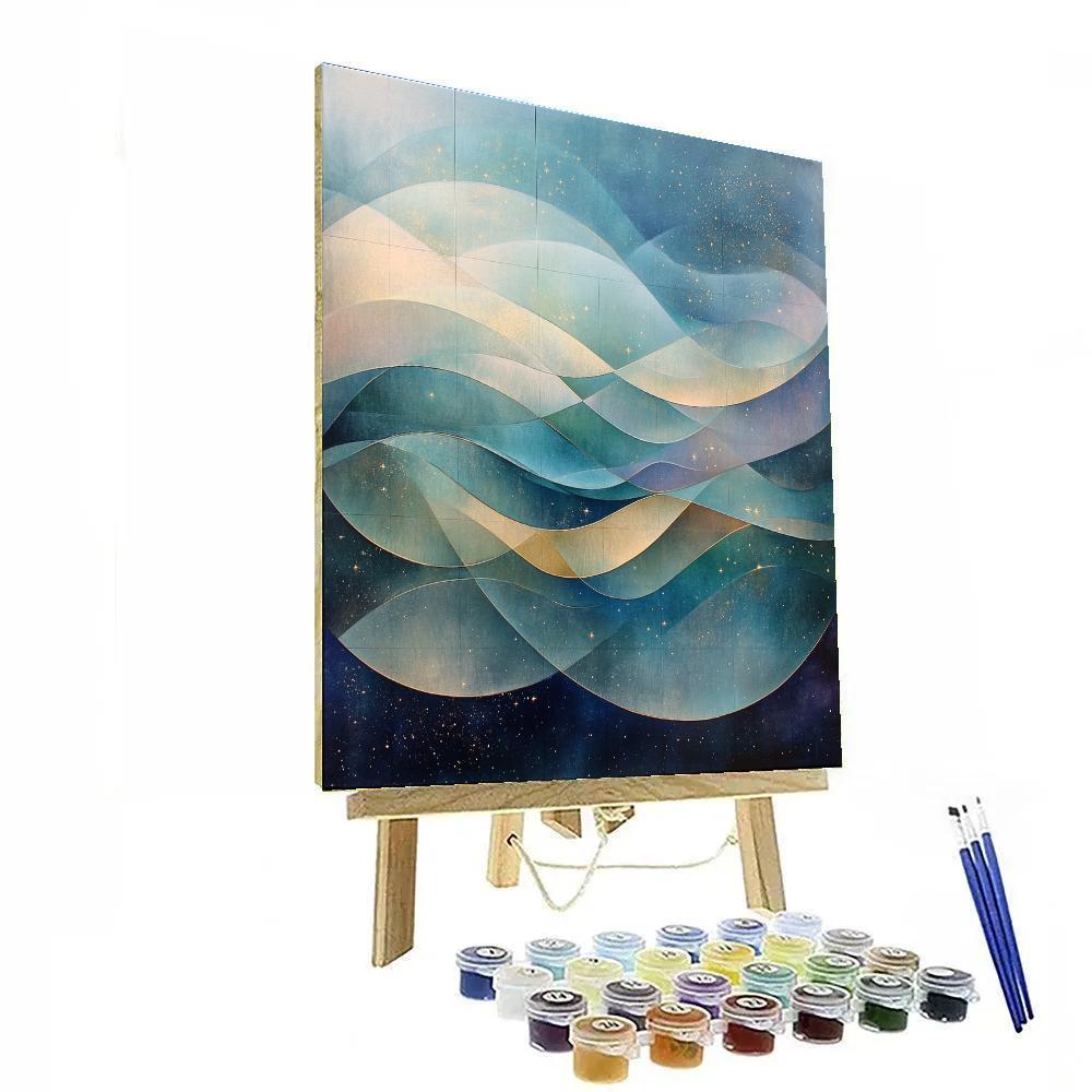 Paul Klee Inspired Ocean Nebula painting number kit