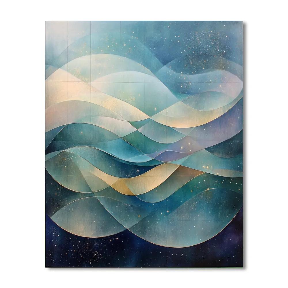 Paul Klee Inspired Ocean Nebula painting number kit