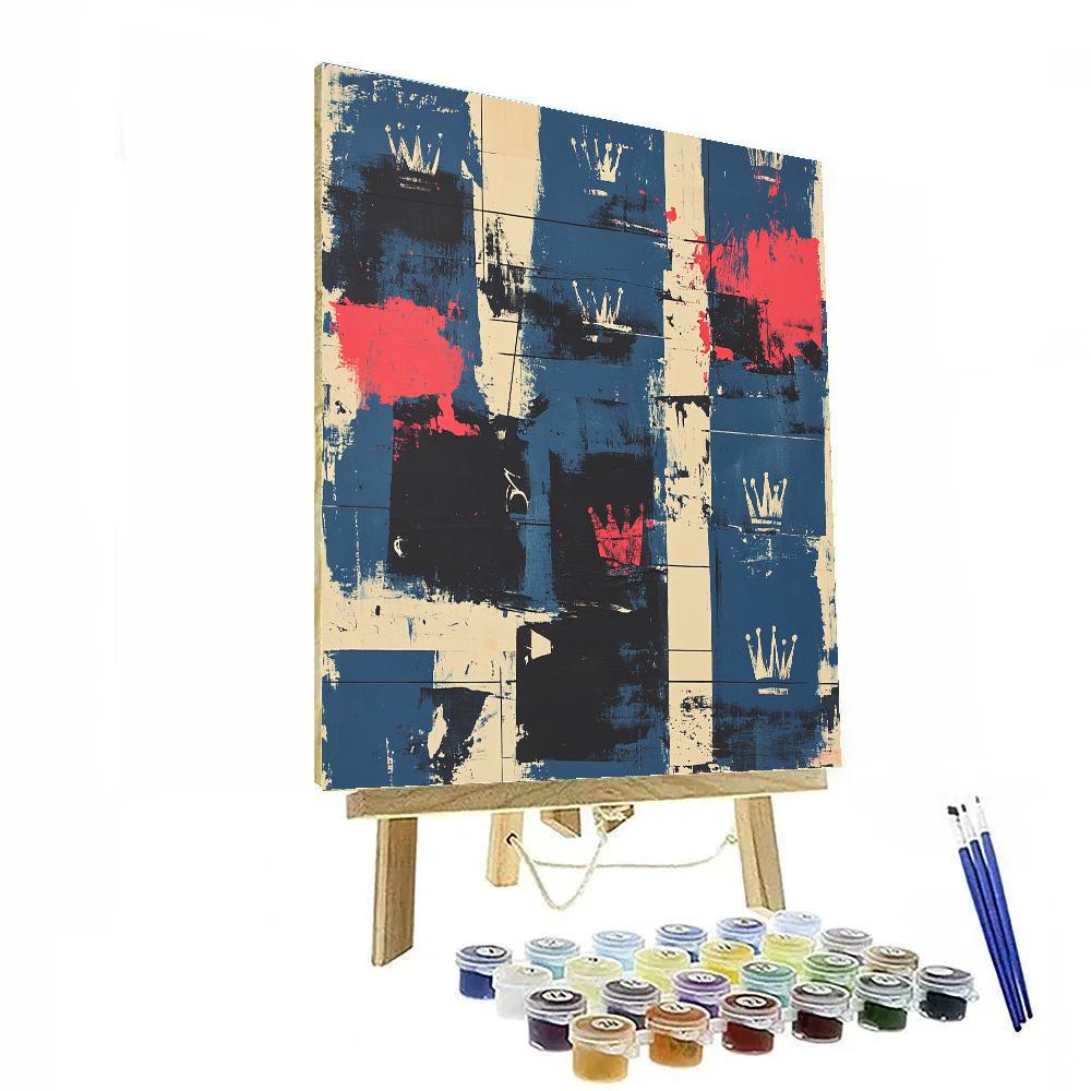 Jean-Michel Basquiat Inspired Fragmented Rhythm Painting by numbers kit