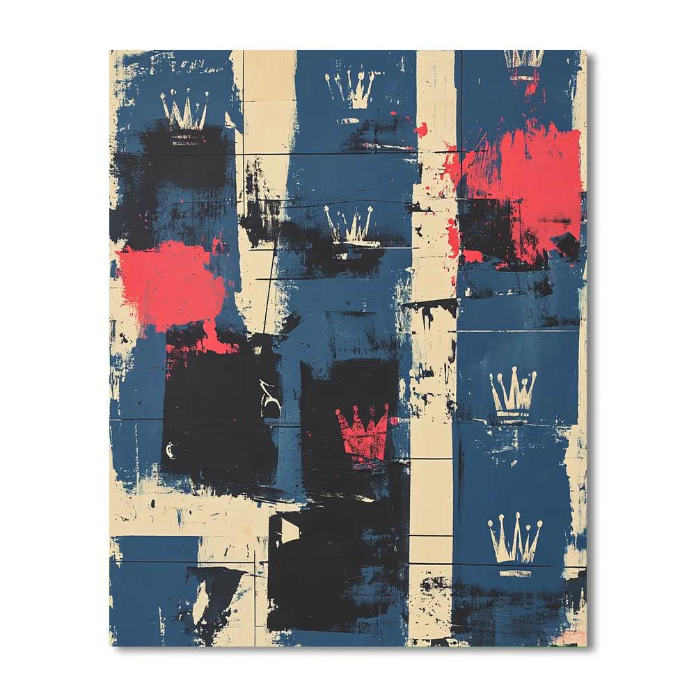 Jean-Michel Basquiat Inspired Fragmented Rhythm Painting by numbers kit