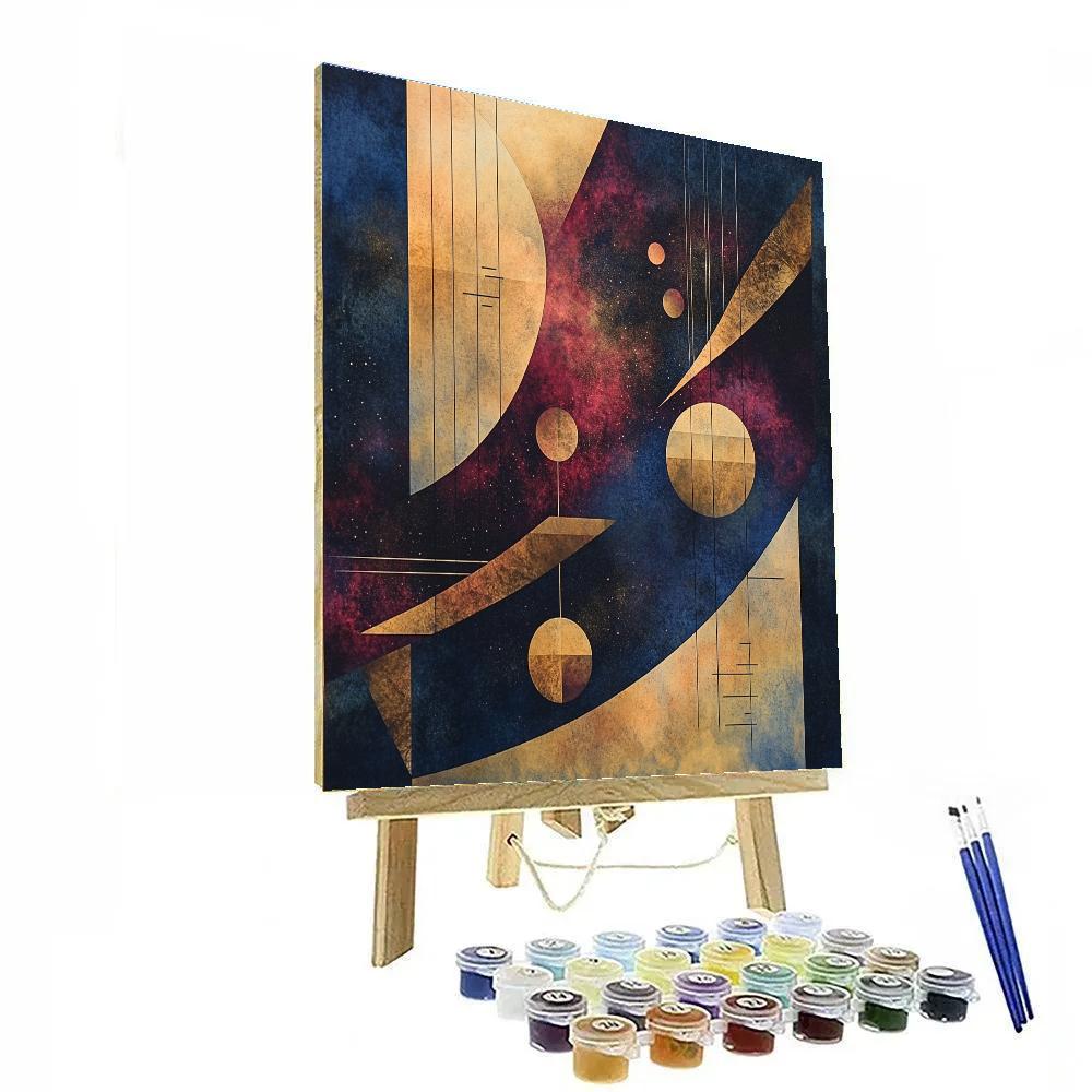 Paul Klee Inspired Cosmic Rhythm painting number kit