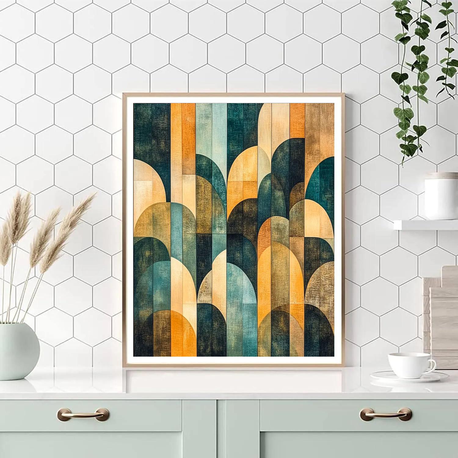Paul Klee Inspired Enchanted Geometry Paint by numbers art