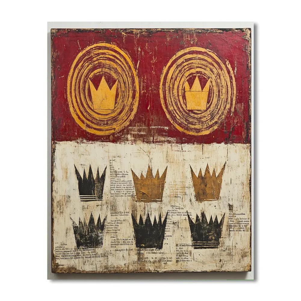 Jean-Michel Basquiat Inspired Echoes Of Origin Paint by numbers art