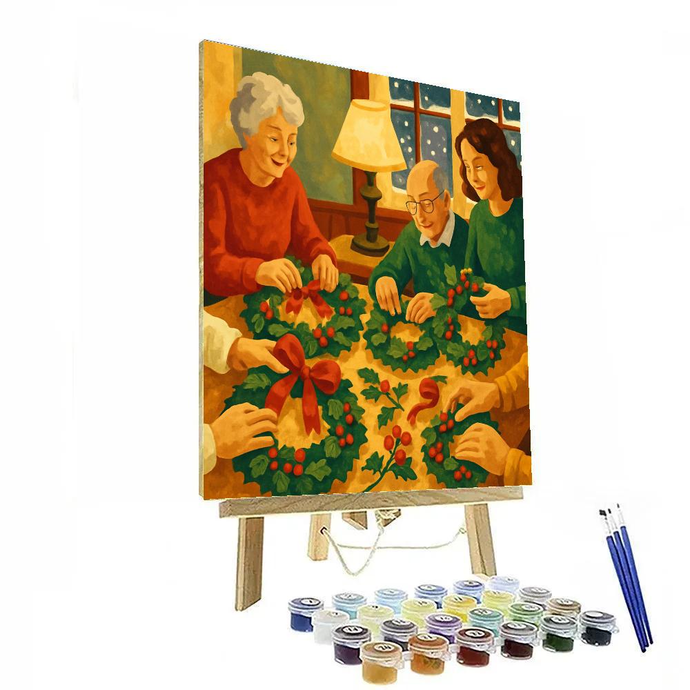 Wreathmakers Lane DIY paint by numbers