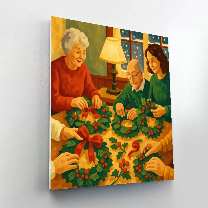 Wreathmakers Lane DIY paint by numbers