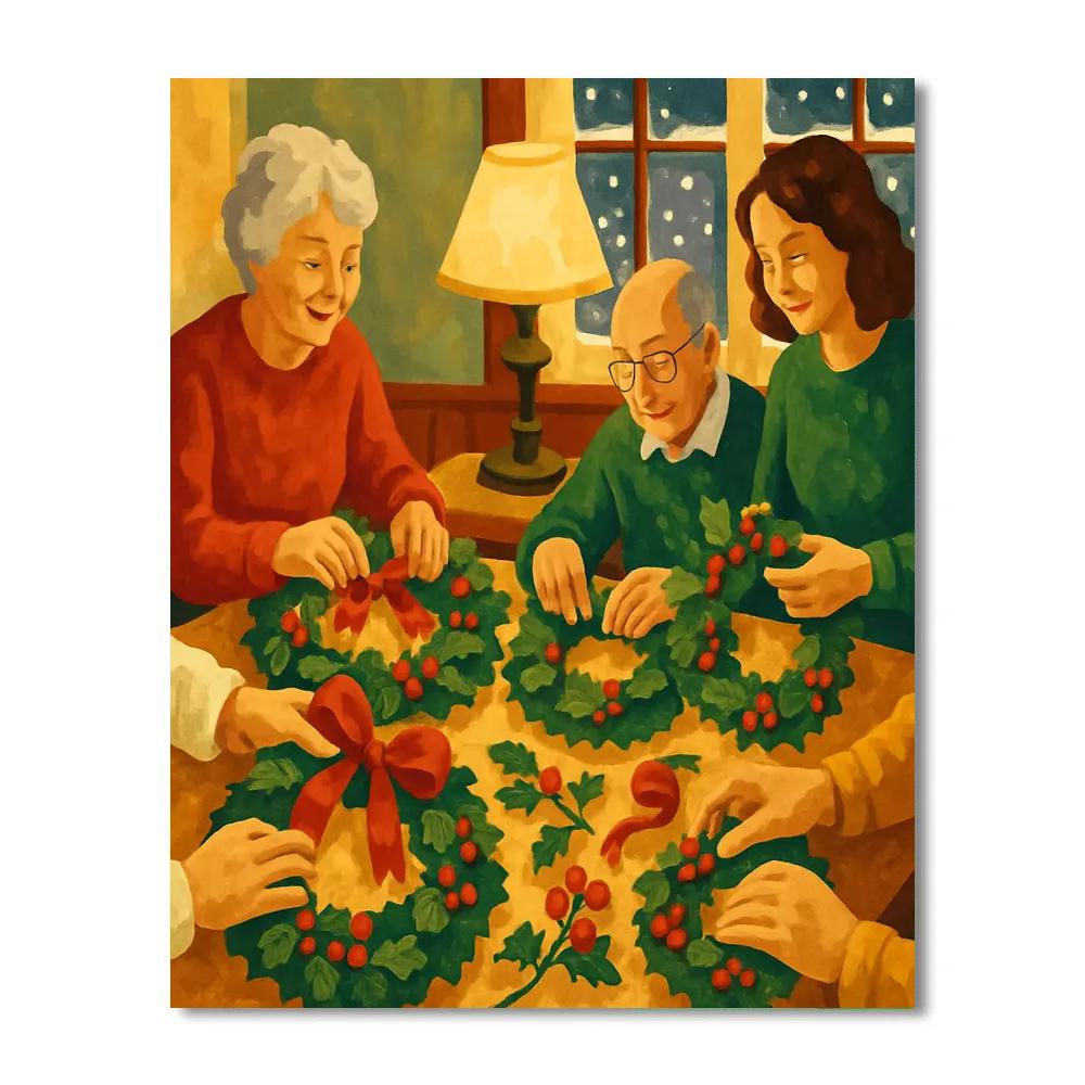 Wreathmakers Lane DIY paint by numbers