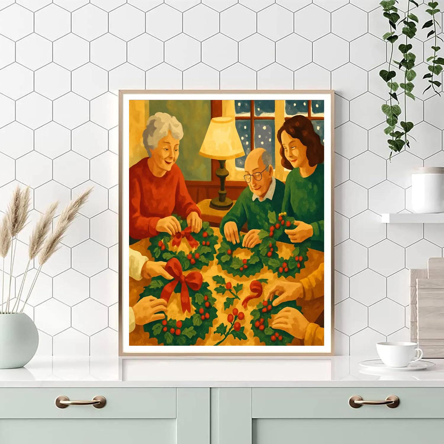 Wreathmakers Lane DIY paint by numbers