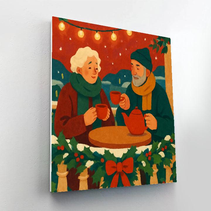 Twinkling Terrace Tea Painting by numbers kit