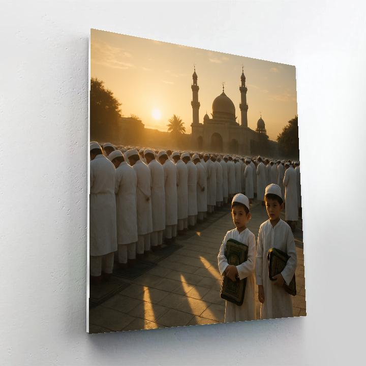 Eid Morning Prayer Gathering Paint by numbers kits