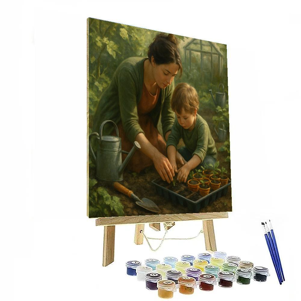 Garden Workshop Together Numbered painting kits