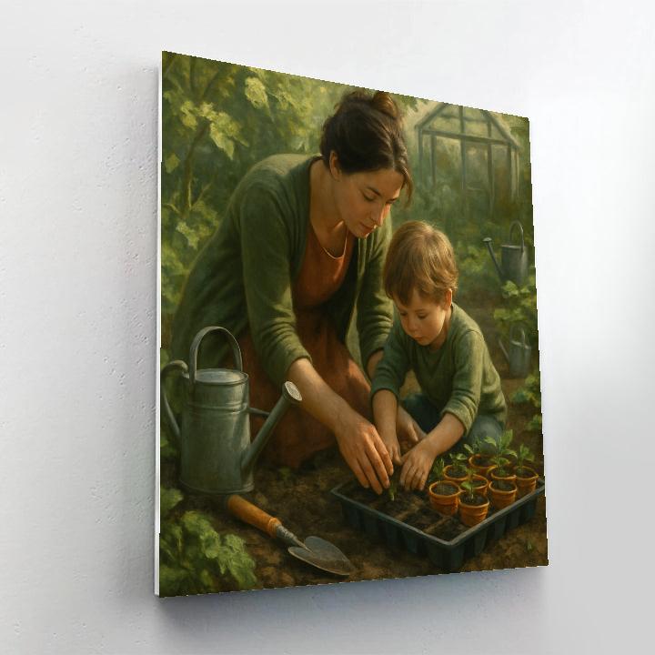 Garden Workshop Together Numbered painting kits