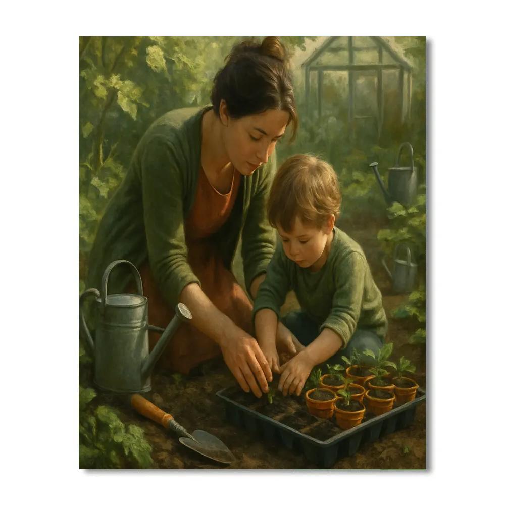 Garden Workshop Together Numbered painting kits