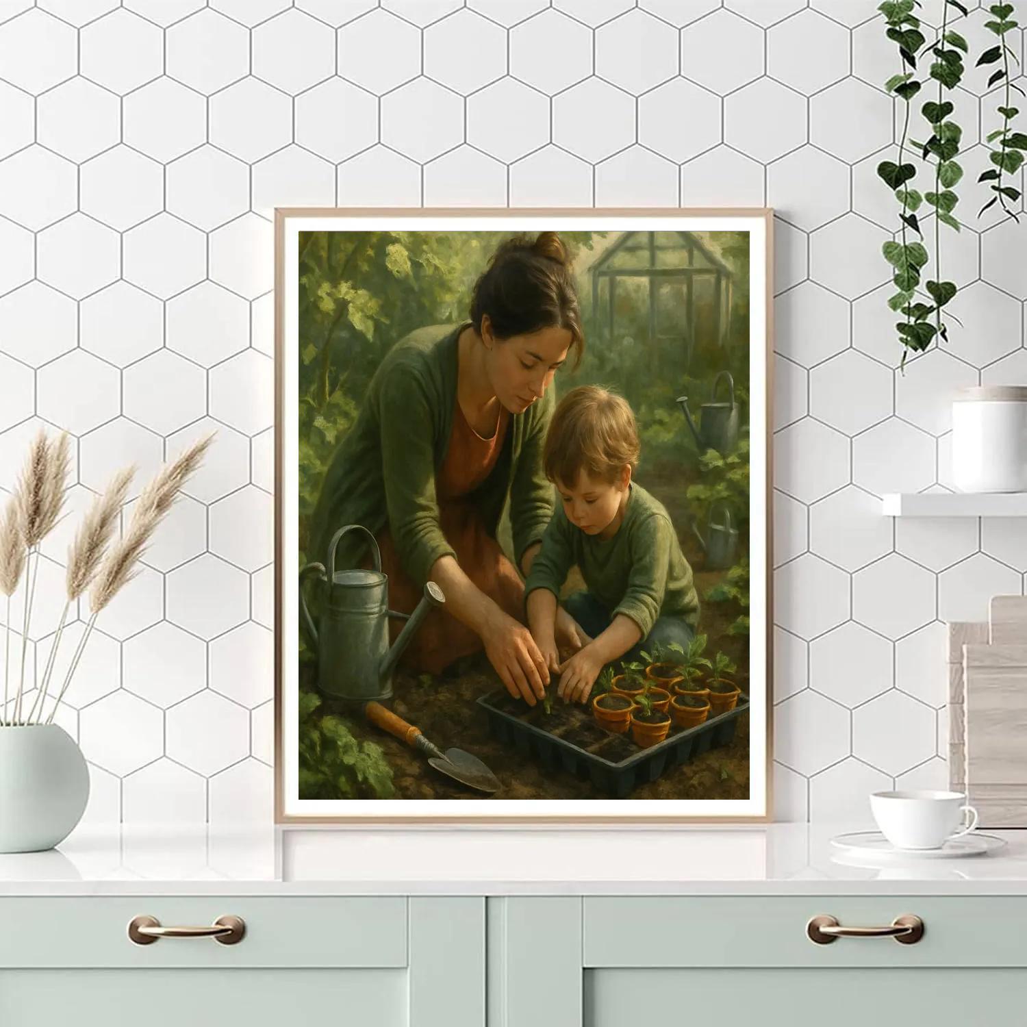 Garden Workshop Together Numbered painting kits