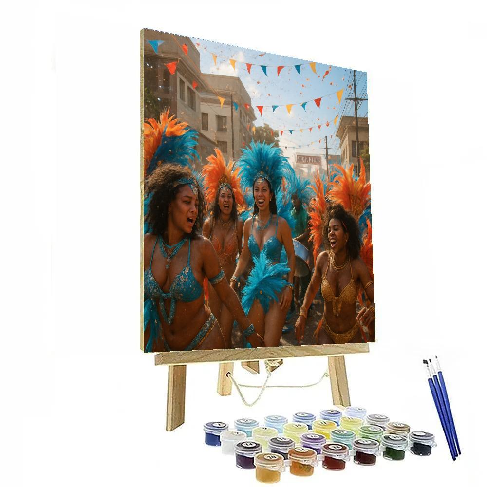 Carnival Trinidad Panorama Numbered painting kits