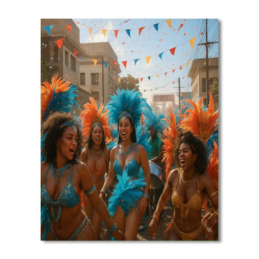 Carnival Trinidad Panorama Numbered painting kits