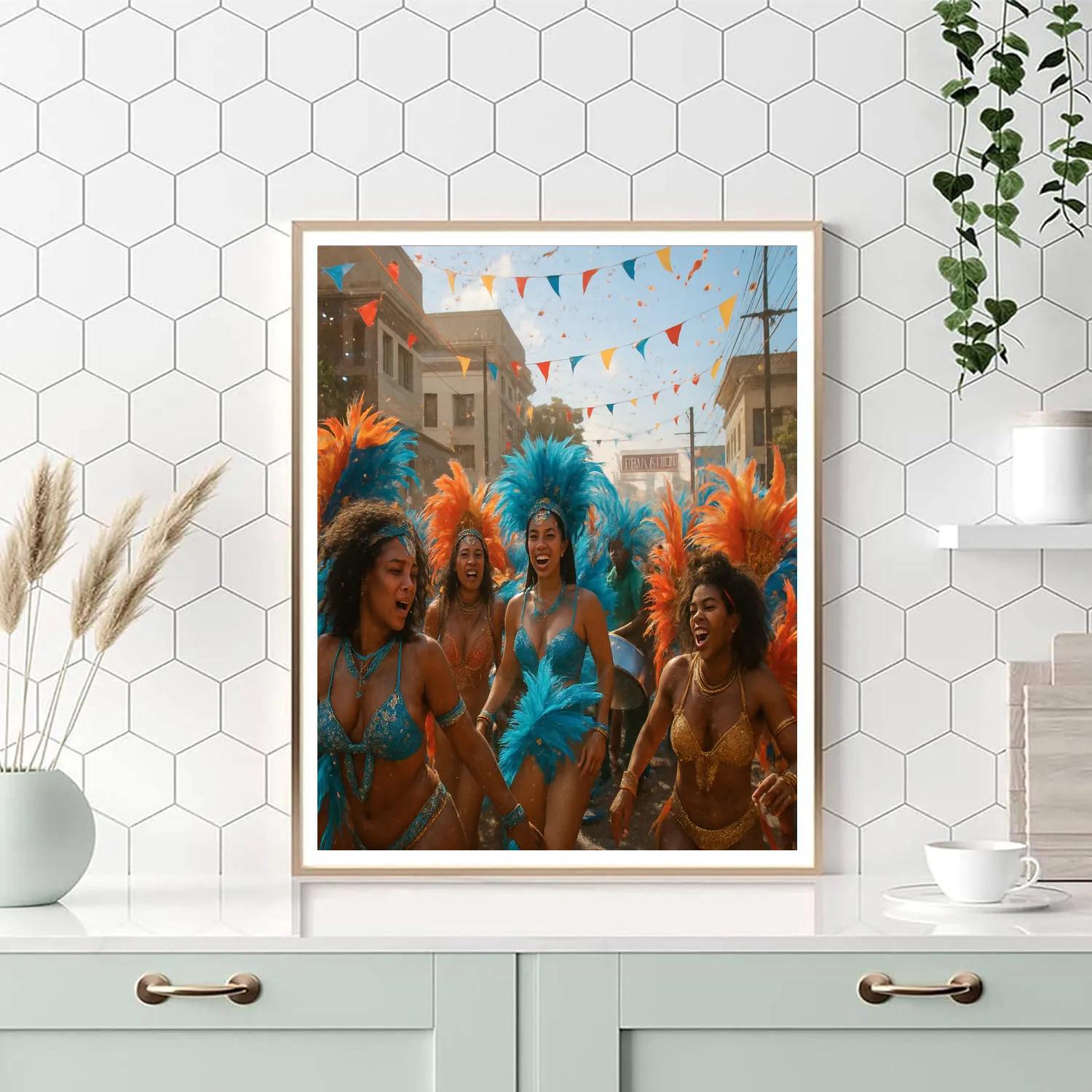 Carnival Trinidad Panorama Numbered painting kits