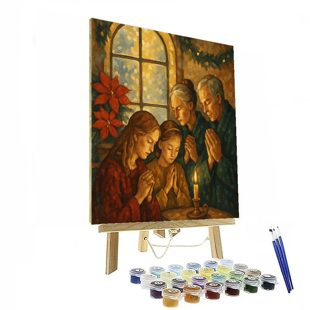 Quiet Nativity Window Numbered painting kits
