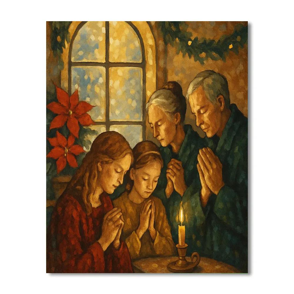 Quiet Nativity Window Numbered painting kits