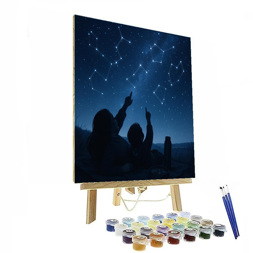 Stargazing Blanket Whisper paint by color