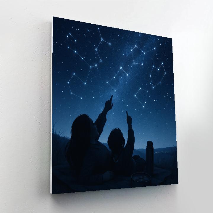 Stargazing Blanket Whisper paint by color