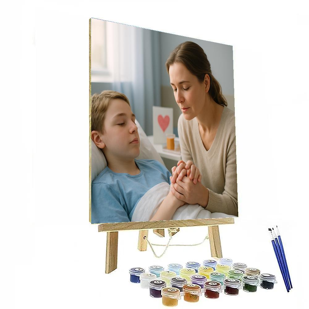 Hospital Recovery Hand Hold DIY paint by numbers